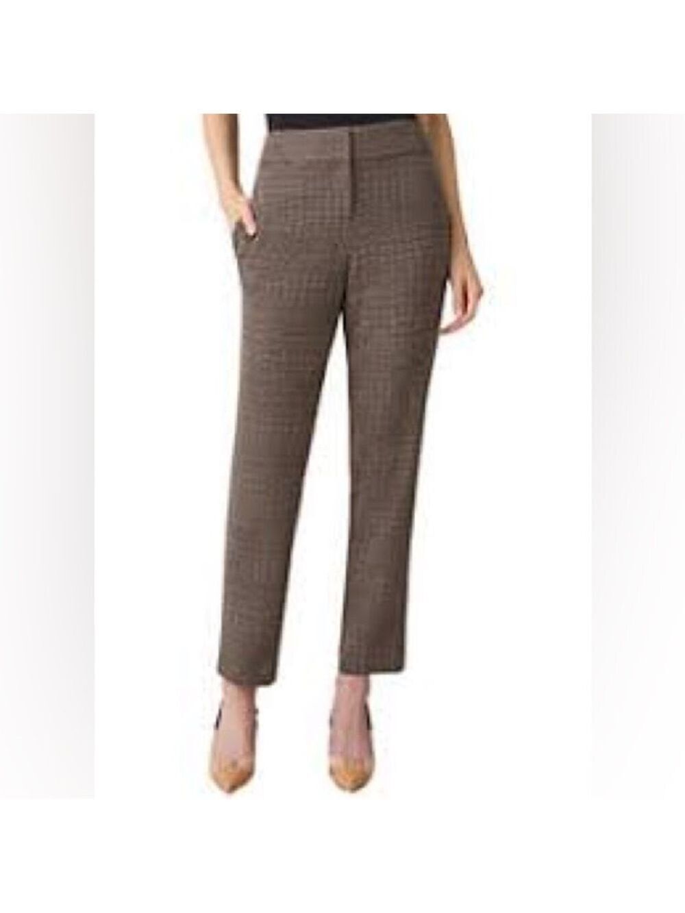 Kasper Petite Brown Tweed Pants Sz 4P